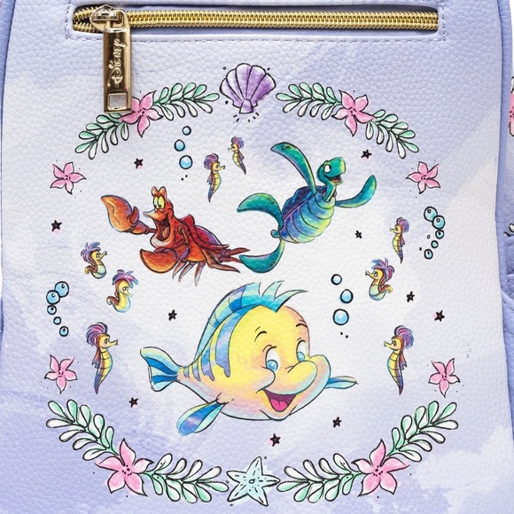 Disney x WondaPop The Little Mermaid - Ariel 11” Vegan Leather Mini Backpack